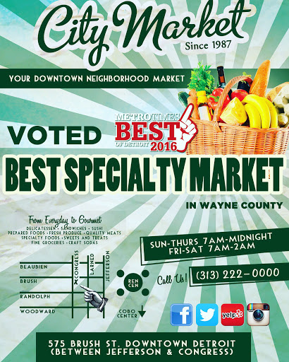 Supermarket «City Market Detroit», reviews and photos, 575 Brush St, Detroit, MI 48226, USA