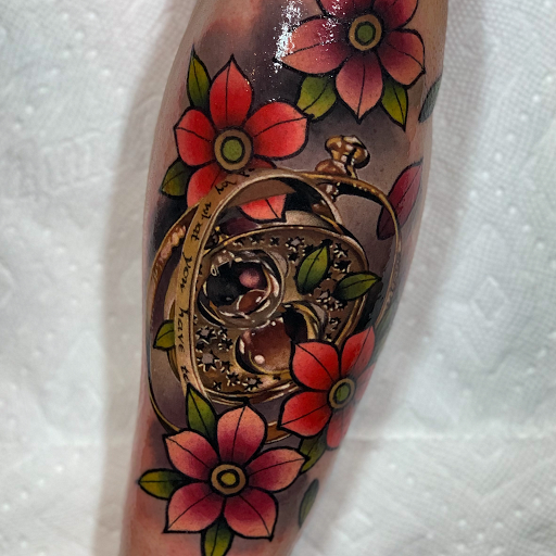 Explore tattoo ideas cancer ribbons, creative tattoo ideas in Senoia, available at Messenger Tattoo Studio