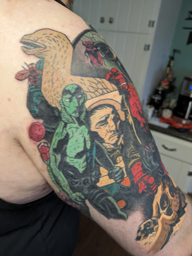 Explore tattoos with names ideas, creative tattoo ideas in Erie, available at Code of Honor Tattoo