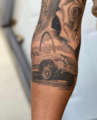 Explore butterfly tattoo cover up ideas, creative tattoo ideas in San Diego, available at Hustle Tattoo & Piercing Studio