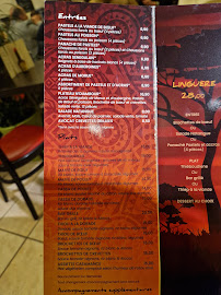 Restaurant Lyon Dakar à Lyon (le menu)