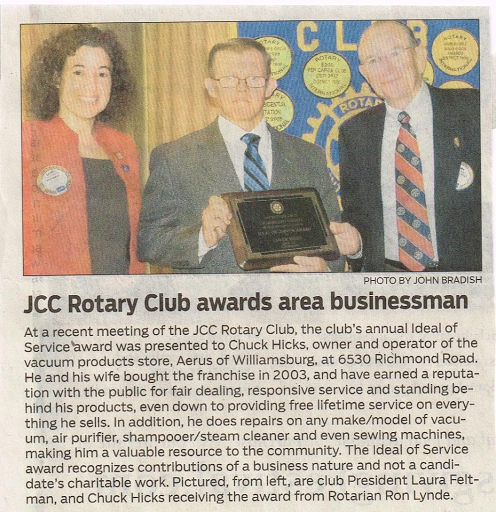 Vacuum Cleaner Store «Aerus Electrolux - Vacuum Sales and Repairs», reviews and photos, 6530 Richmond Rd, Williamsburg, VA 23188, USA