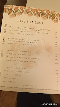 Menu du Ristorante Buscone à Bosmenso Superiore, Varzi