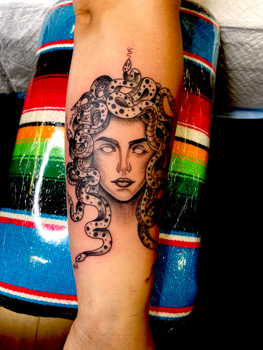 Explore blood in blood out tattoo ideas, creative tattoo ideas in Modesto, available at Inkwell Tattoo