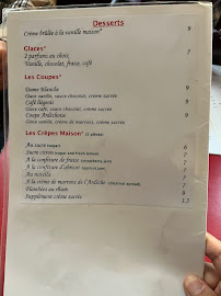 Le Consulat à Paris menu