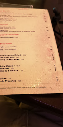 La Perla à Paris menu