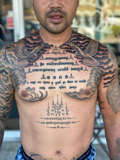 Explore male shoulder tattoo ideas, creative tattoo ideas in Anaheim, available at Autumn Moon Tattoo