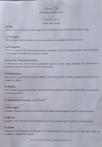 Carte du Restaurant Côté Marais à Beauvoir-sur-Mer