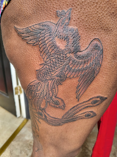 Explore rebel tattoo ideas, creative tattoo ideas in Wilmington, available at La Rue Tattoo