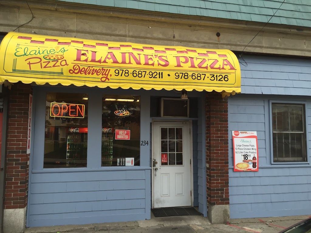 Elaine's Pizza 01841