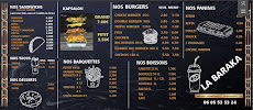 Menu / carte de La baraka pizzas Feu De Bois Avignon à Avignon