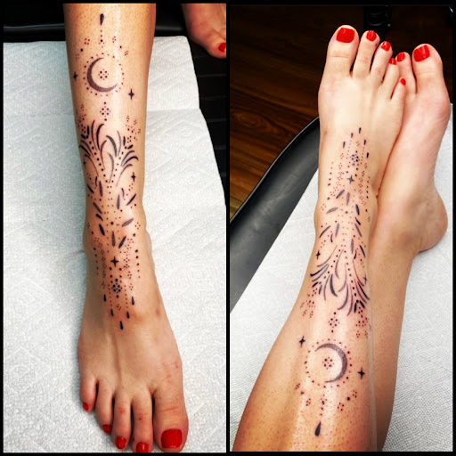 Explore snow tattoo ideas, creative tattoo ideas in Rochester, available at Timeless Tattoo & Piercing