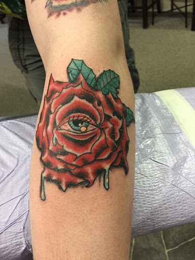 Explore pinterest flower tattoo ideas, creative tattoo ideas in Calumet, available at Tattooing by Big Ben