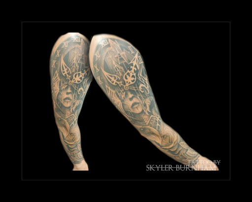 Explore mother son tattoo ideas, creative tattoo ideas in Bradenton, available at Sacred Arts Tattoo Bradenton