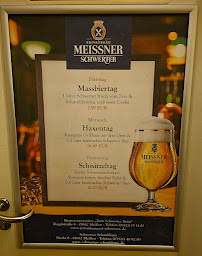 Restaurant allemand MEISSNER Schwerter à Meissen (la carte)