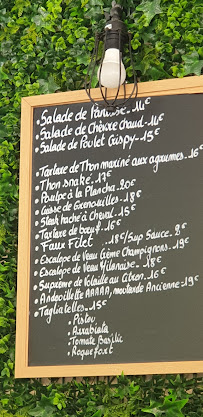 Restaurant A l'ombre du clocher à Menton (le menu)