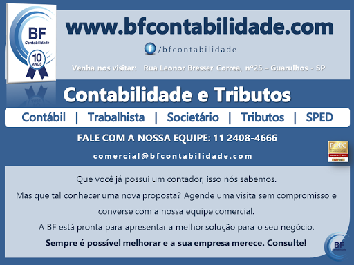 Logo da empresa - BF Contabilidade Tributos