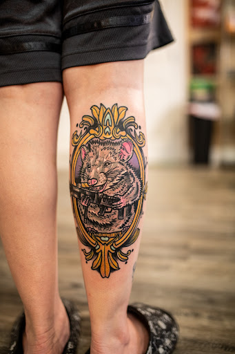 Explore tattoo ideas for women on thigh, creative tattoo ideas in Leesville, available at Revolution Ink Tattoo and Art Gallery