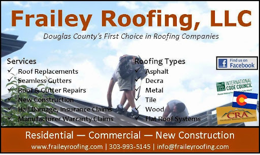 Roofing Contractor «Frailey Roofing», reviews and photos, 703 Anderson St, Castle Rock, CO 80104, USA