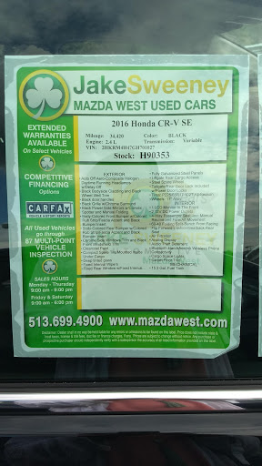 Mazda Dealer «Jake Sweeney Mazda West», reviews and photos, 2301 Ferguson Rd, Cincinnati, OH 45238, USA