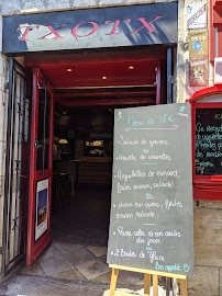 Restaurant Chez Txotx à Bayonne (la carte)