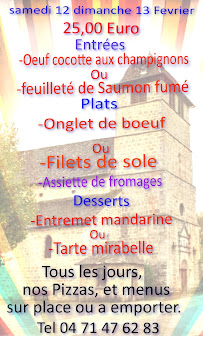 Restaurant familial La Table Du Prieuré à Rouffiac - menu / carte