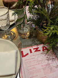 Liza à Paris menu