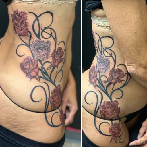 Explore fire fighter tattoo ideas, creative tattoo ideas in Dallas, available at Fly Ink, Inc.