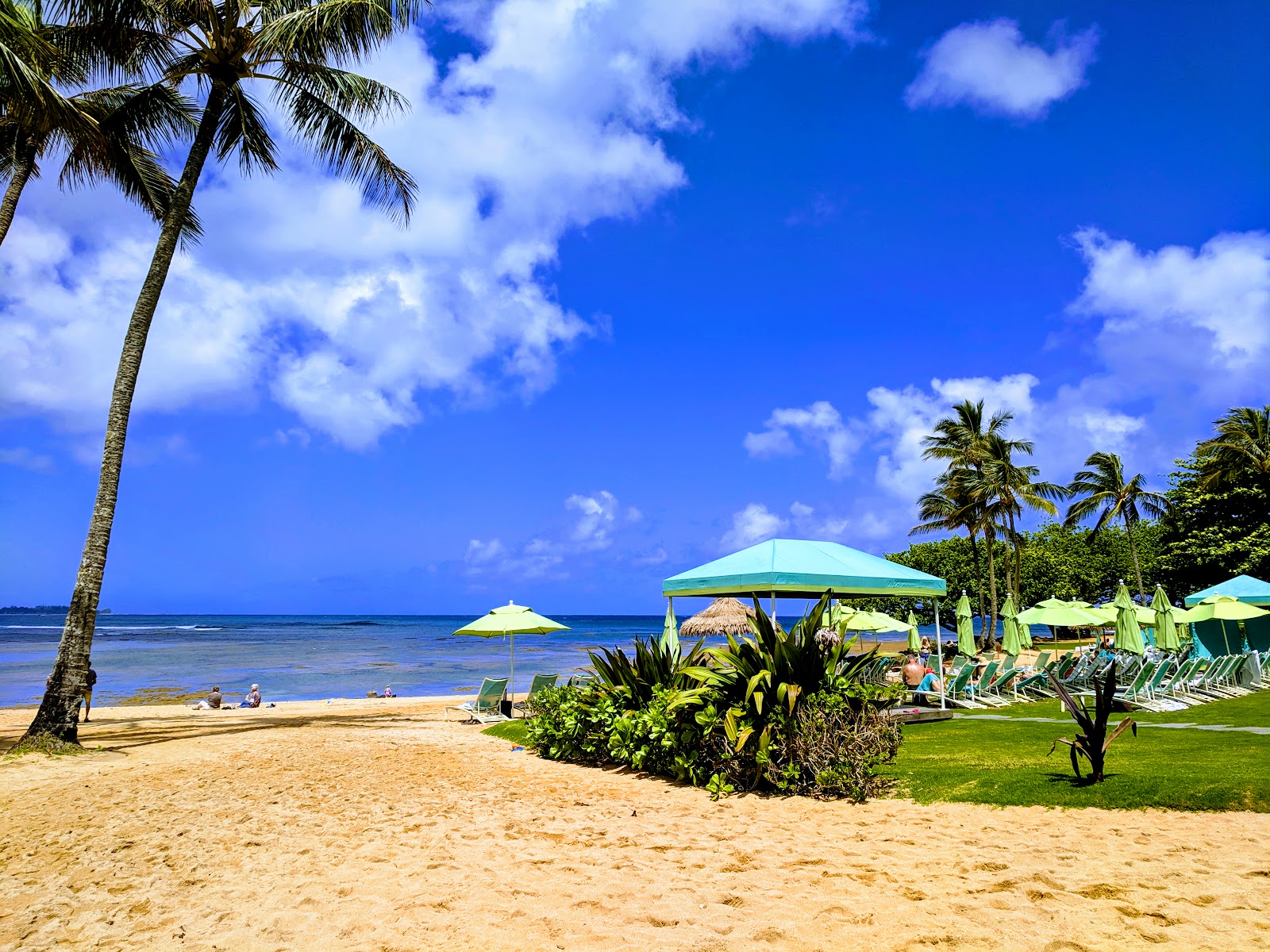 Foto van Puu Poa Beach met turquoise puur water oppervlakte