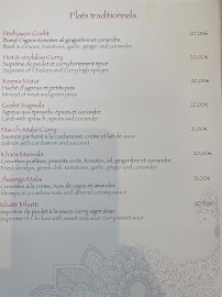 Restaurant indien Taj Mahal à Évian-les-Bains - menu / carte
