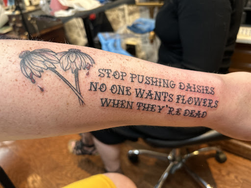 Explore ocean sleeve tattoo ideas, creative tattoo ideas in Buffalo, available at True Gloom Tattoo Studio