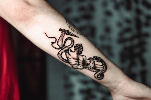 Explore machine tattoo ideas, creative tattoo ideas in San Antonio, available at Ink & Iron Tattoos & Piercings