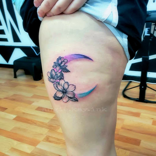 Explore daddy dom tattoo ideas, creative tattoo ideas in Casper, available at Luna & Lotus Amethyst Ink Angie Kay