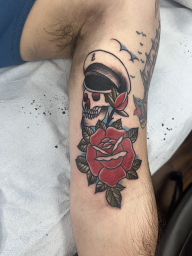 Explore death before dishonor tattoo ideas, creative tattoo ideas in Bryant, available at Goon Tattoo