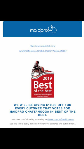 House Cleaning Service «MaidPro Chattanooga», reviews and photos, 170 N Ocoee St #303, Cleveland, TN 37311, USA