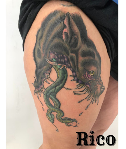 Explore faith over fear tattoo ideas, creative tattoo ideas in Benton, available at Relics Tattoo Studio