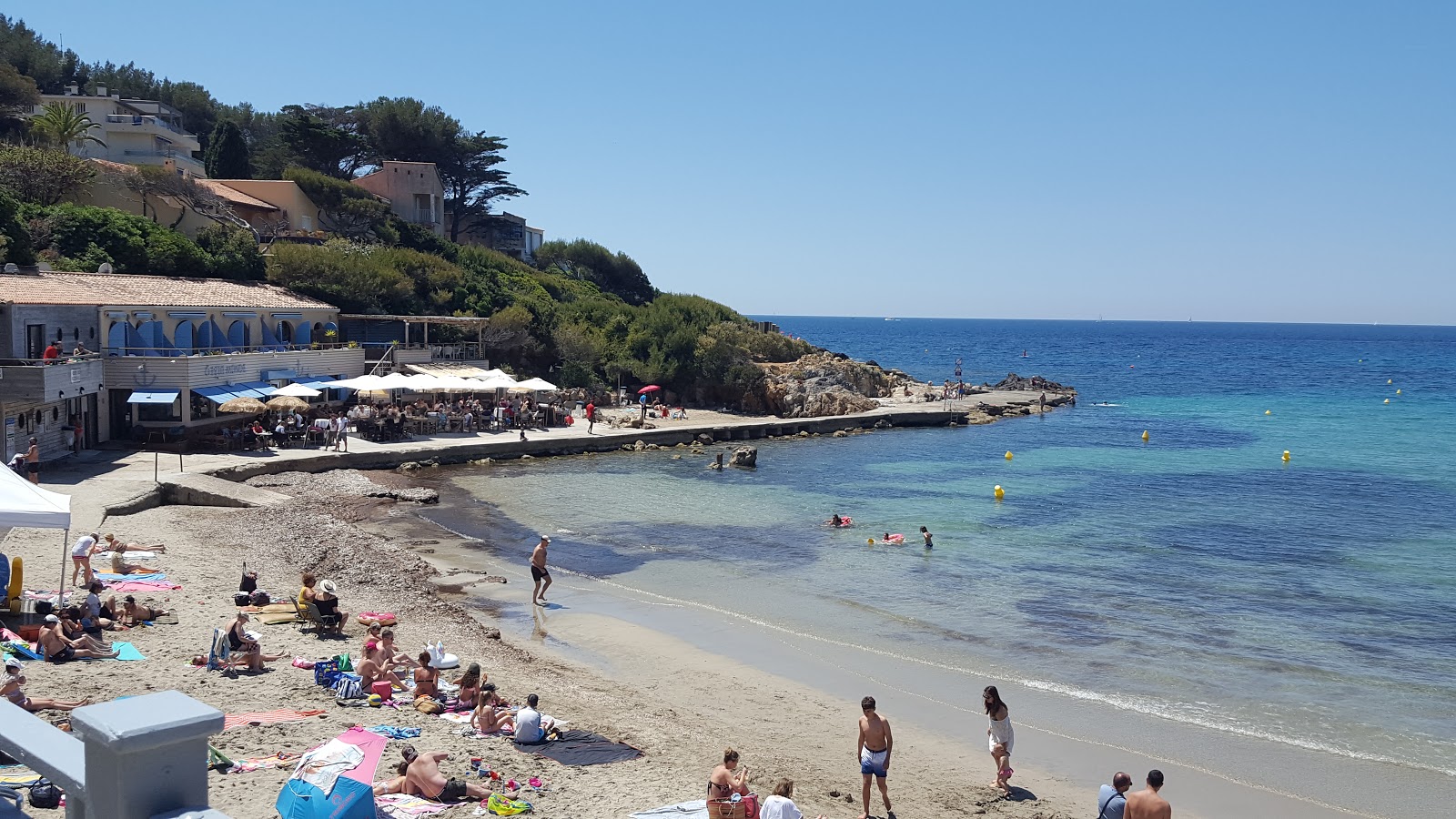 Foto von Plage de Portissol mit eine gerade küstenlinie
