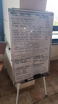 Menu du Bar La Posta à Sambuca