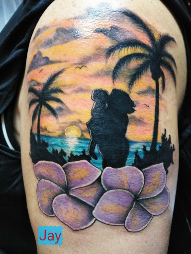 Explore lavender tattoo ideas, creative tattoo ideas in Natrona Heights, available at Minor Bros. Tattoo & Time Machine Co.