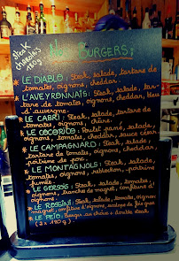 Menu / carte de La Cueva à Aragnouet