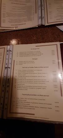 Asia Restaurant Burgstraße à Wernigerode menu