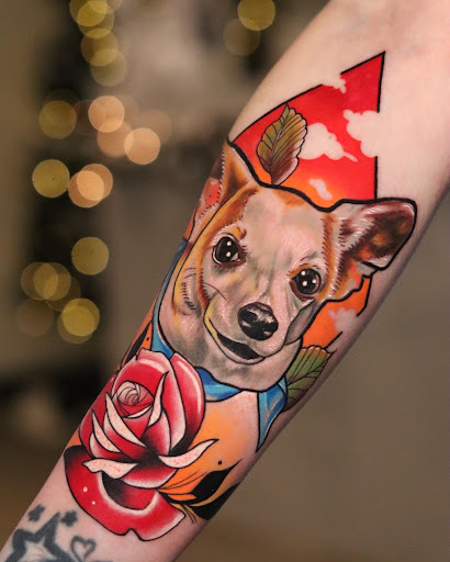 Explore lucky tattoo ideas, creative tattoo ideas in Montgomery, available at Flying Eye Tattoo Studio