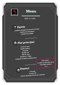 Les 8 Couteaux à Castillonnès menu