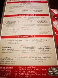 Winstub La Flammerie à Ribeauvillé menu