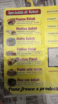 Restaurant indien King Kebab à Forlimpopoli - menu / carte