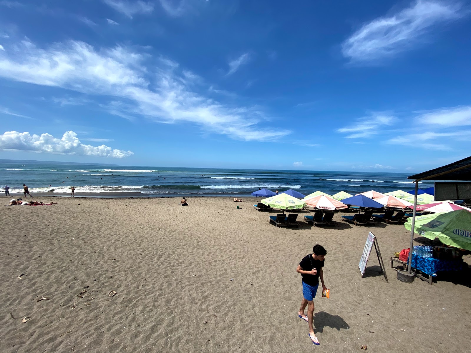 Fotografija Canggu plaža z visok stopnjo čistoče