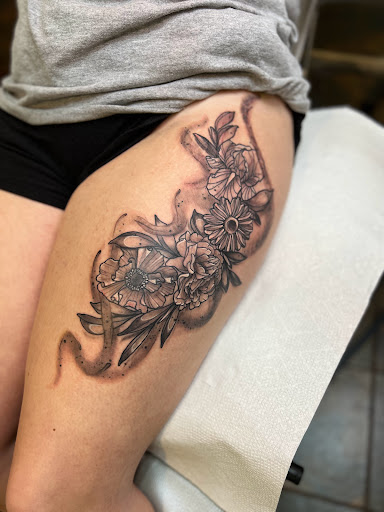 Explore boxer dog tattoo ideas, creative tattoo ideas in Russellville, available at AR Ink