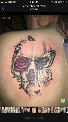 Explore female tattoos ideas, creative tattoo ideas in Centre, available at Leftys