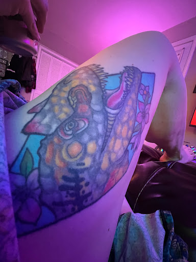 Explore fine line spine tattoo ideas, creative tattoo ideas in Richmond, available at Loose Screw Tattoo