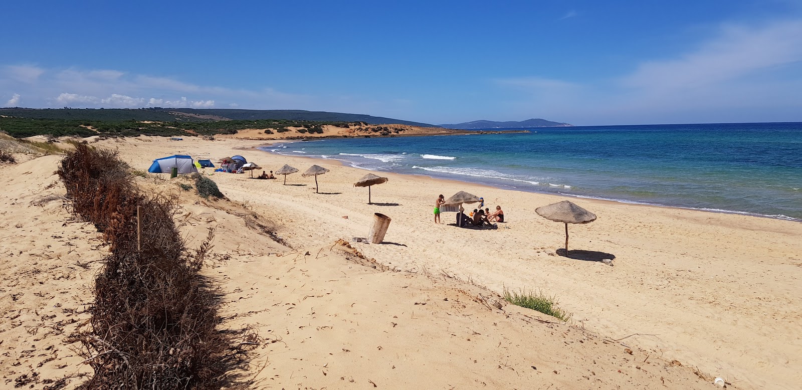 Zdjęcie Sejenane Beach z powierzchnią drobny beżowy piasek
